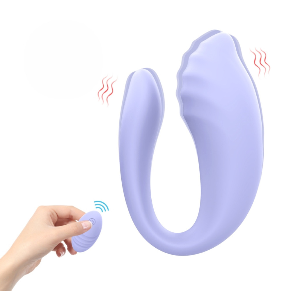 Вібратор для пар Every Night Toys Anthea з пультом, лавандовий, 19,8 х 6,3 см