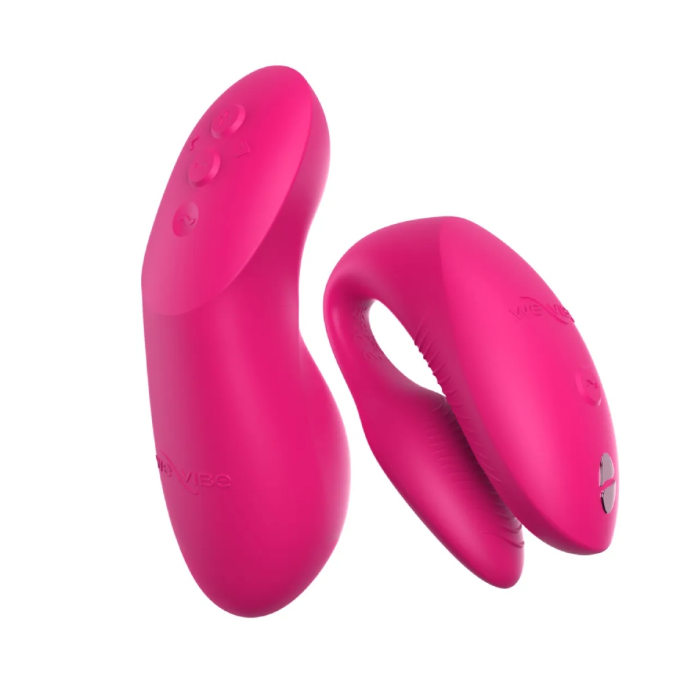 Вібратор для пар We-Vibe Chorus Pro Electric Pink з пультом і додатком, рожевий - Зображення 5