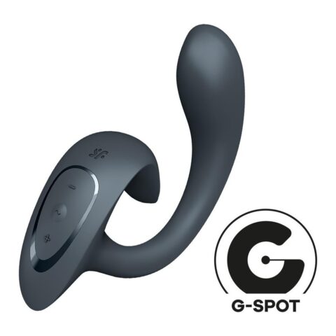 Вібратор для стимуляції точки G та клітора Satisfyer G for Goddess 1 темно-сірий