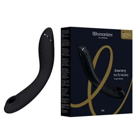 Вібратор для точки G c вакуумною стимуляцією Womanizer OG Slate