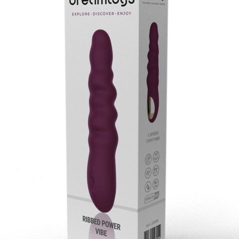 Класичний вібратор рельєфний Dream Toys ESSENTIALS Ripped Power Vibe, фіолетовий