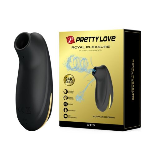 Вібратор кліторальний вакуумний Pretty Love Royal Pleasure чорний