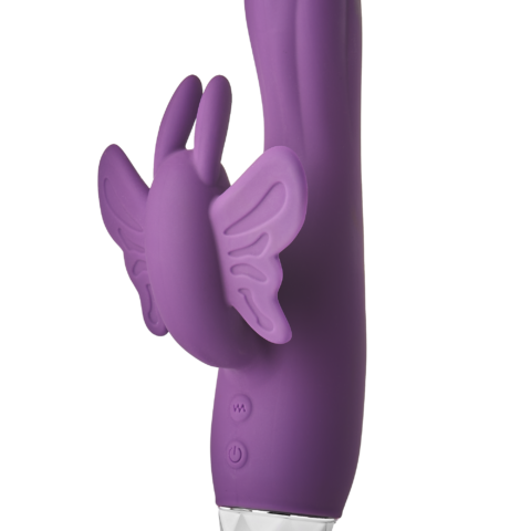 Вібратор-кролик у вигляді Метелики Dream Toys Flirts Butterfly, фіолетовий, 17 х 3 см