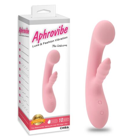 Кролик вібратор CHISA Aphrovibe The Unicorn для стимуляції точки G, рожевий