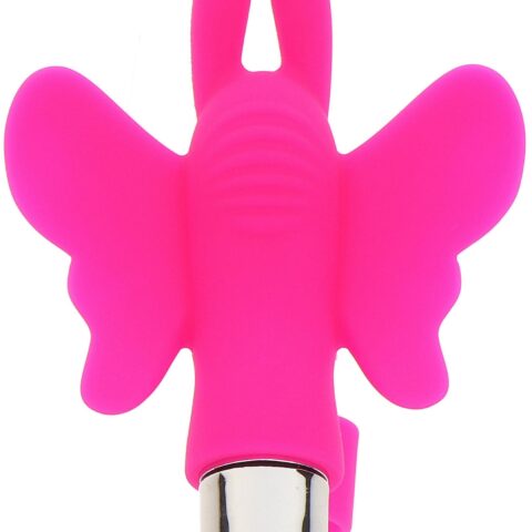 Вібратор на палець у вигляді метелика ToyJoy Butterfly Pleaser, рожевий
