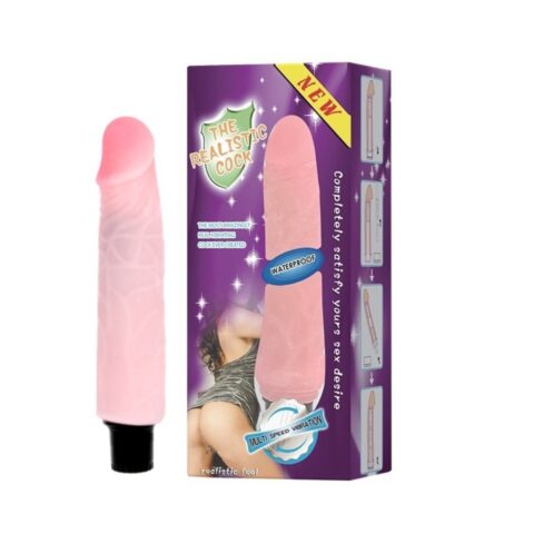 Вібратор реалістичний Baile The Realistic Cock, бежевий, 21.5 х 4 см