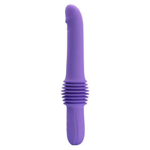 Вібратор з фрикціями Pretty Love Pazuzu Thrusting, фіолетовий, 29.2 х 3.2 см