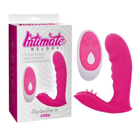 Вібратор із кліторальною стимуляцією Chisa Intimate Melody Strapless Strap-on, рожевий