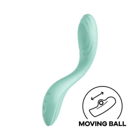 Вібратор із рухомою кулькою Satisfyer Rrrolling Pleasure для точкової стимуляції точки G, м'ятний