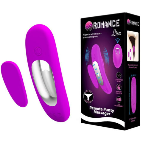 Вібратор в трусики BAILE Romance Lisa, фіолетовий, 9,5 × 3 см