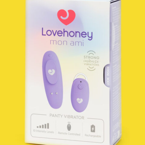 Вібратор в трусики з пультом Lovehoney Mon Ami Panty Vibrator для клітора, бузковий