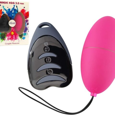 Віброяйце Alive Magic Egg 3.0 з дистанційним керуванням рожеве