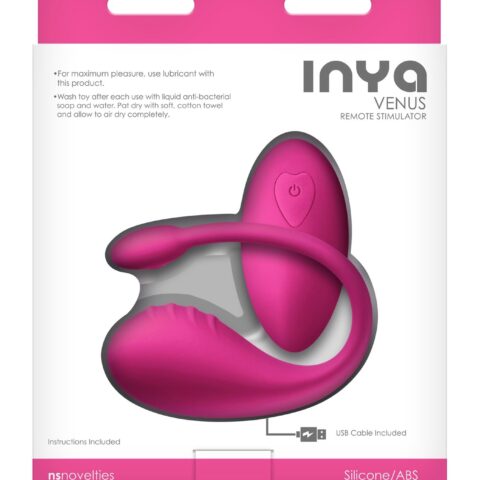 Віброяйце з дистанційним пультом керування NS Novelties Inya Venus, рожевий