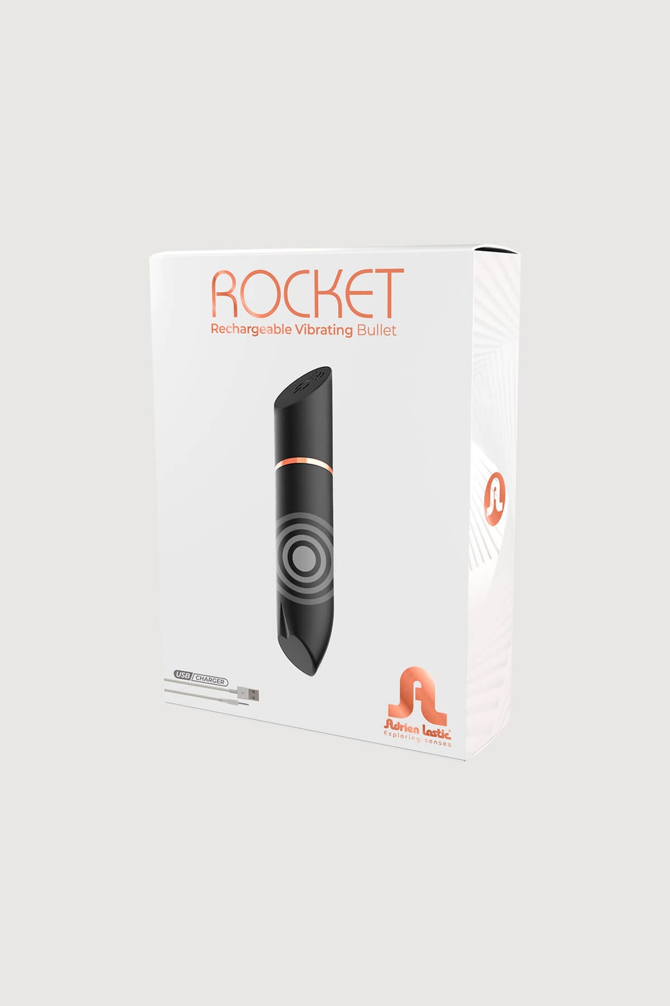 Віброкулька у вигляді помади Adrien Lastic Rocket чорна - Зображення 6