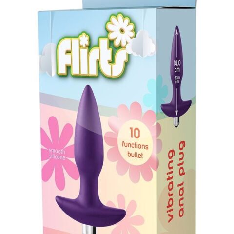 Вібруюча анальна пробка Dream Toys Flirts, фіолетова