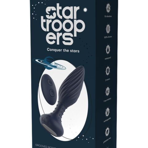 Вібруюча анальна пробка Dream Toys Startroopers Triton з пультом керування, чорна