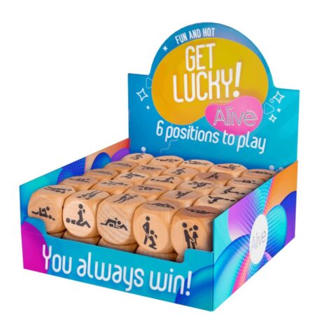 Ігрові кубики Alive Get Lucky Dice із шістьма позиціями Камасутри, дерев'яні