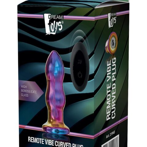 Анальна пробка із вібрацією дворівнева скляна Dream Toys GLAMOUR GLASS