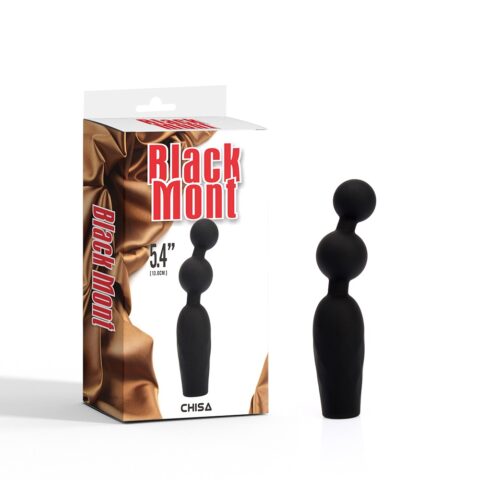 Анальна пробка CHISA Black Mont Vibrating Booty Beads з вібруючими бусинами