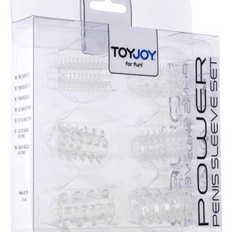 Набір насадок на пеніс ToyJoy Power Penis Sleeve Set, прозорий