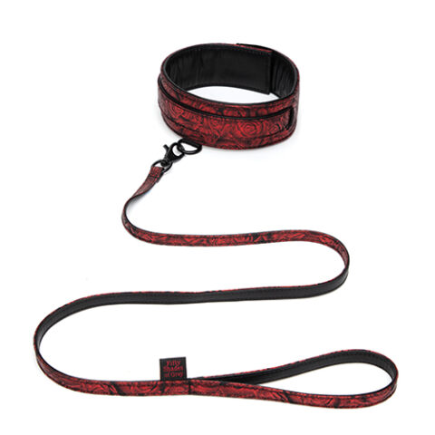 Нашийник та повідець Fifty Shades of Grey Sweet Anticipation Reversible Faux Leather Collar and Lead