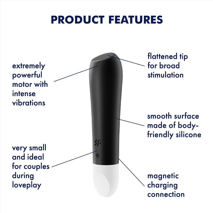 Віброкуля для цілеспрямованої стимуляції Satisfyer Ultra Power Bullet 2 Black - Зображення 4