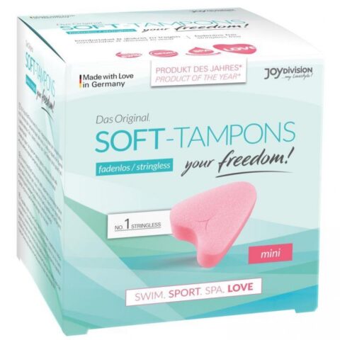 Тампони міні у вигляді сердець JoyDivision Tampony-Soft-Tampons mini рожеві, 3 шт.