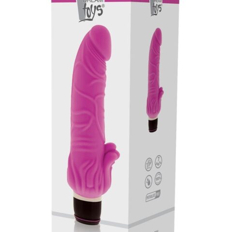 Вібромасажер класичний із стимулятором клітора DreamToys VIBES OF LOVE рожевий