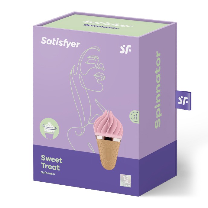 Вібростимулятор для клітора у вигляді Морозива Satisfyer Layons Sweet Temptation, рожевий - Зображення 4