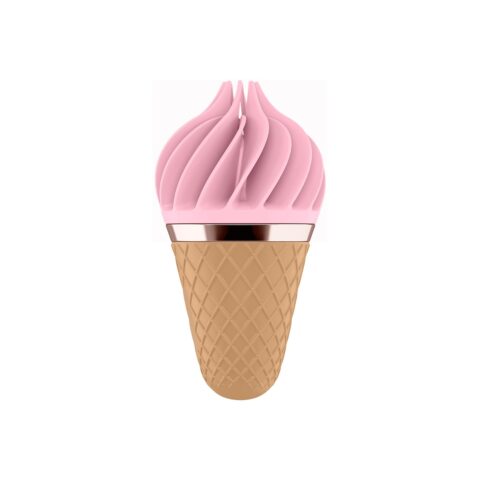 Вібростимулятор для клітора у вигляді Морозива Satisfyer Layons Sweet Temptation, рожевий