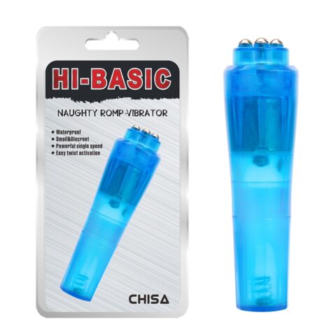 Вібратор для клітора Chisa Hi-Basic Naughty Romp, блакитний